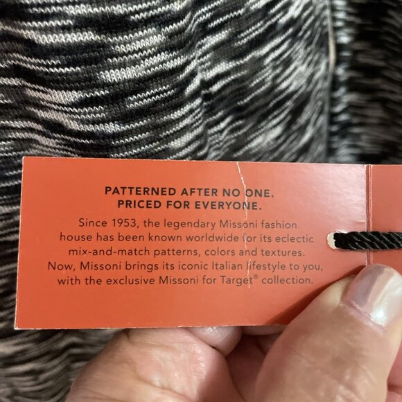 Missoni For Target Polo Dress Size M Black Space Dye Designer 70s Inspired NWT - Picture 6 of 13